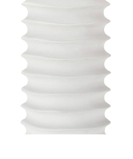 White lamp with white background.