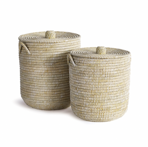 Rivergrass basket with lid