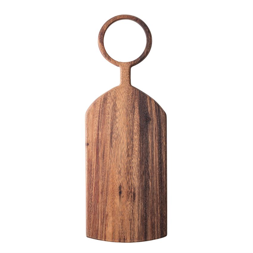 acacia wood board with round handle